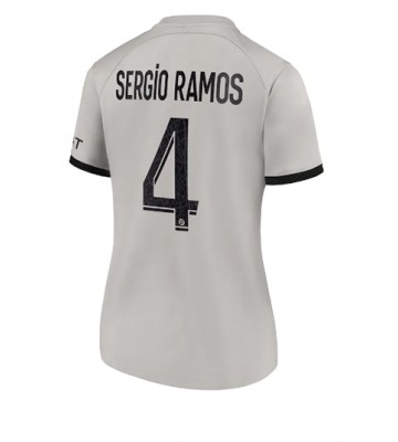 Paris Saint-Germain Sergio Ramos #4 Bortedrakt Kvinner 2022-23 Kortermet